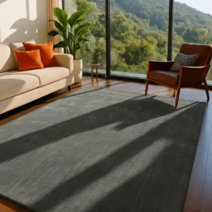 Essence Sapphire Rugs 71351-100 Charcoal DDecor