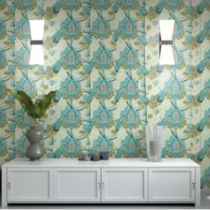 Ador Palace Life Wallpaper Funky Florals Turquoise AW09L534N75