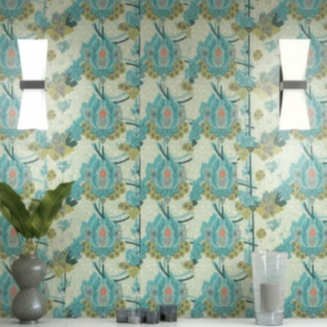 Ador Palace Life Wallpaper Funky Florals Turquoise AW09L534N75