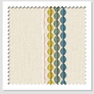 Amelia Amour Stripe _ _ Lagoon Fabric