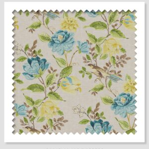 Amelia Camelia Jade Fabric