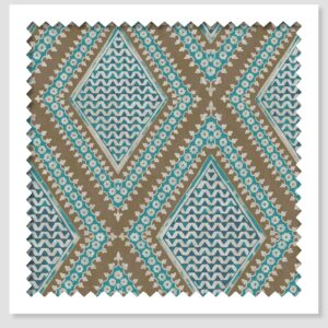 Amelia Kolam Turquoise Fabric