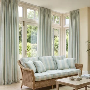 Leuer Sheers | Chetak | Stripe | 115736 - Sage