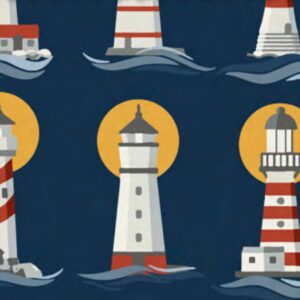Day Dreamers LIGHT HOUSE Fabric
