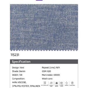 Essentials Vani Denim Fabric