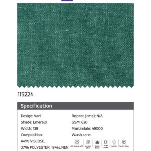 Essentials Vani Emerald Fabric