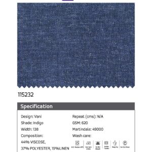 Essentials Vani Indigo Fabric