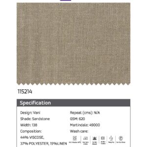 Essentials Vani Sandstone Fabric