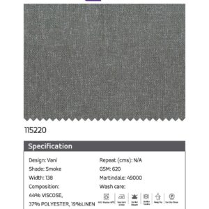 Essentials Vani Smoke Fabric