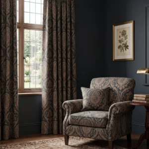 Origins 9 | Baagh | Narangi | Floral | 113111 | Curtain, Blind, Upholstery - Narangi