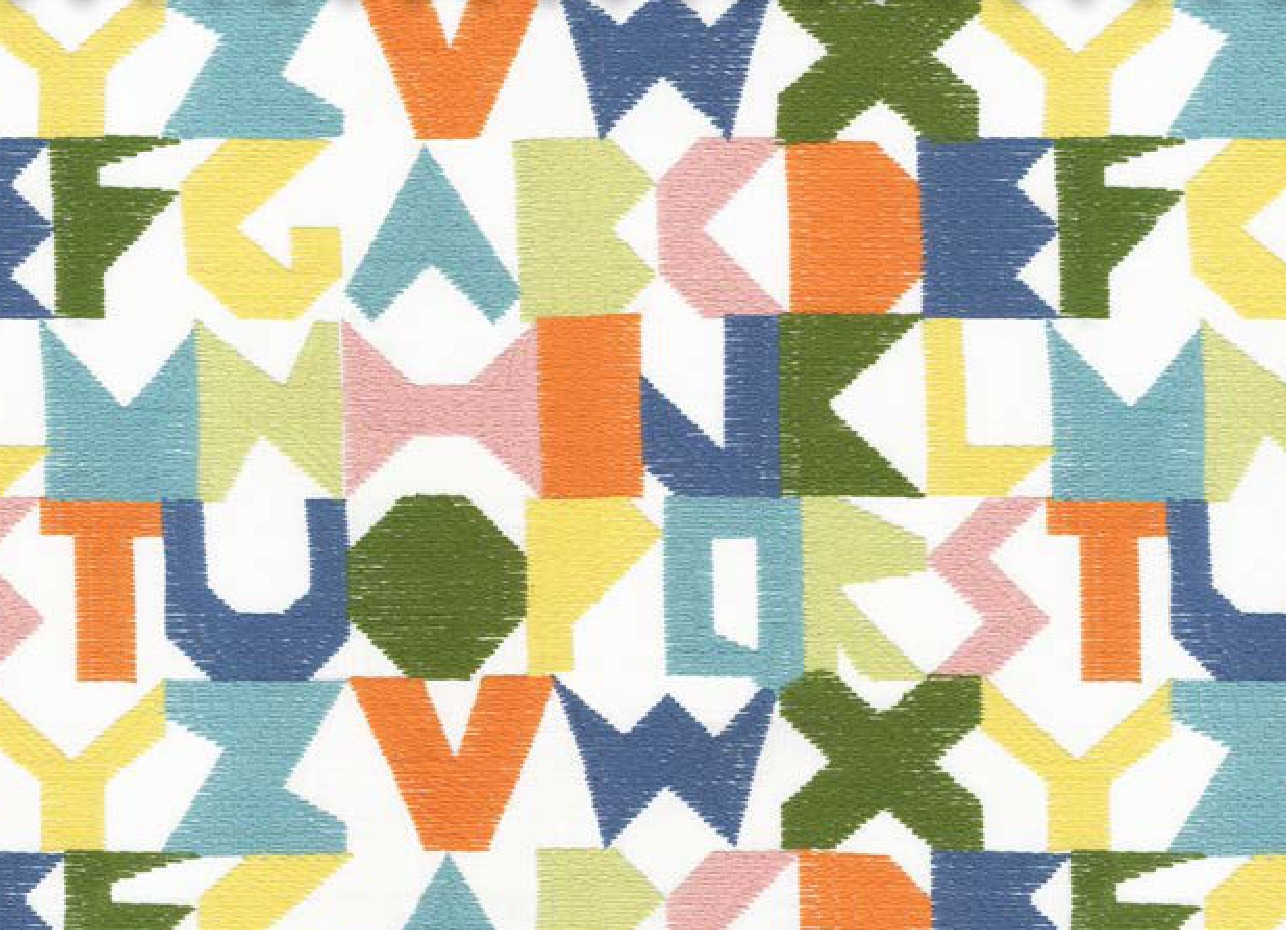 Trail Blazers 3D ALPHABET Fabric