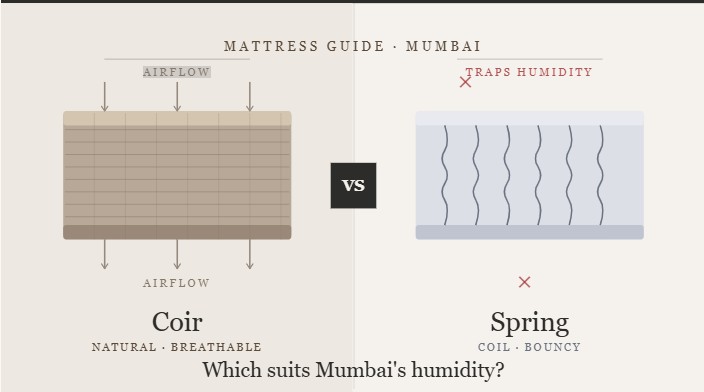 Coir vs Spring Mattress