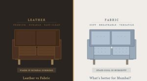 Leather vs Fabric Sofas in Andheri
