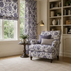 Amelia | Gulnaz | Neel | Jacobean | 103407 - Lavender
